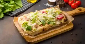 Chicken Crust Caesar Salad Pizza Recipe Chicken Crust Caesar Salad Pizza Recipe